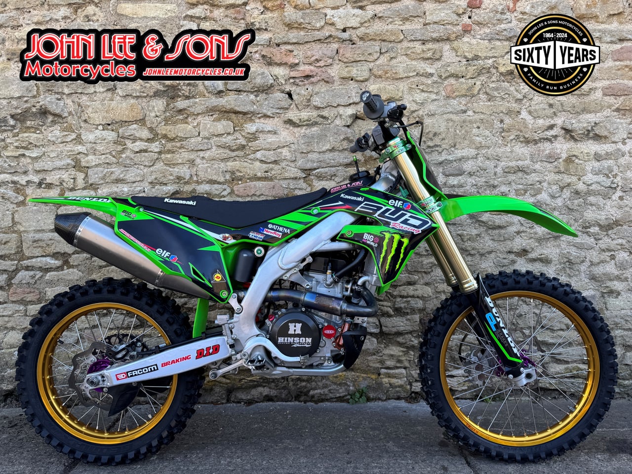 Kawasaki KX450F Motocross Bike, 2021 Model, Fully Loaded With Trick Bits, Immaculate